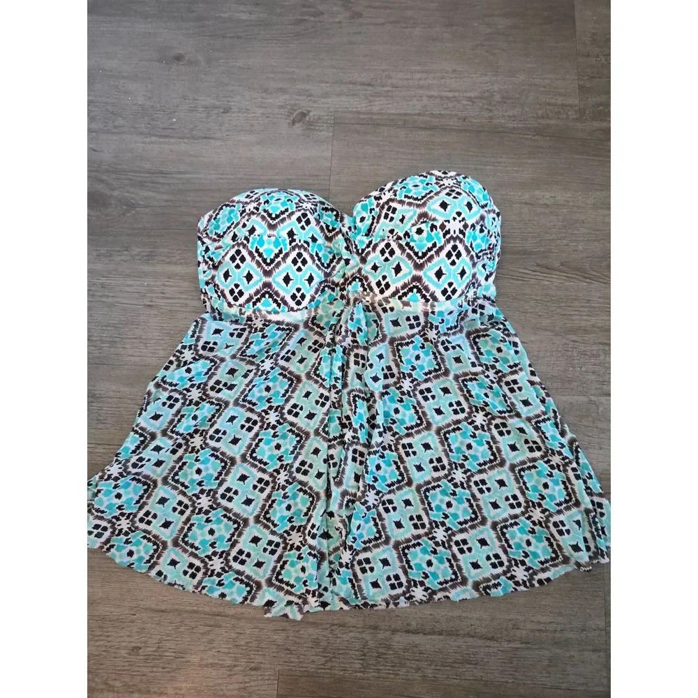 Merona Blue Tankini have Medium and Large available